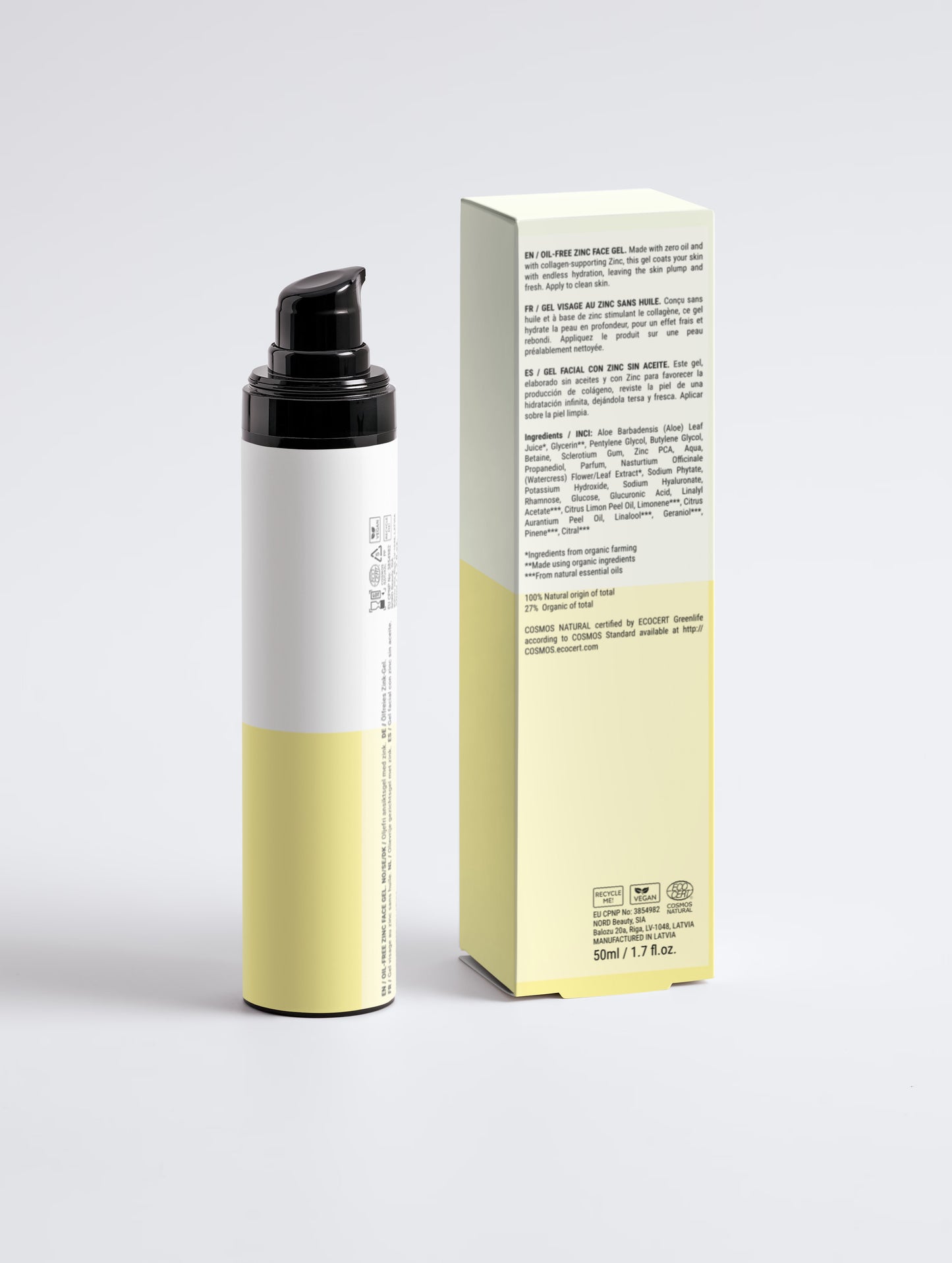 Oil-Free Zinc Face Gel for Men